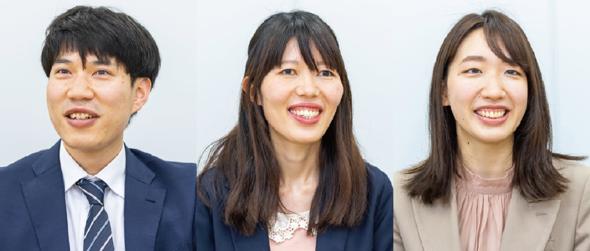 三菱電機インフォメーションネットワーク株式会社 セキュリティ事業部 トラストサービス部 第二課 エキスパート 小倉 大典氏 （左）三菱電機インフォメーションネットワーク株式会社 セキュリティ事業部 トラストサービス部 第二課 村井 園美 氏 （中）三菱電機インフォメーションネットワーク株式会社 セキュリティ事業部 トラストサービス部 第二課 古賀 理沙子 氏（右