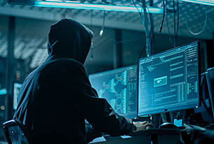 イメージ：サイバー攻撃