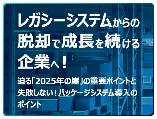 レガシーシステムからの脱却で成長を続ける企業へ！迫る「2025年の崖」の重要ポイントと失敗しない！パッケージシステム導入のポイント