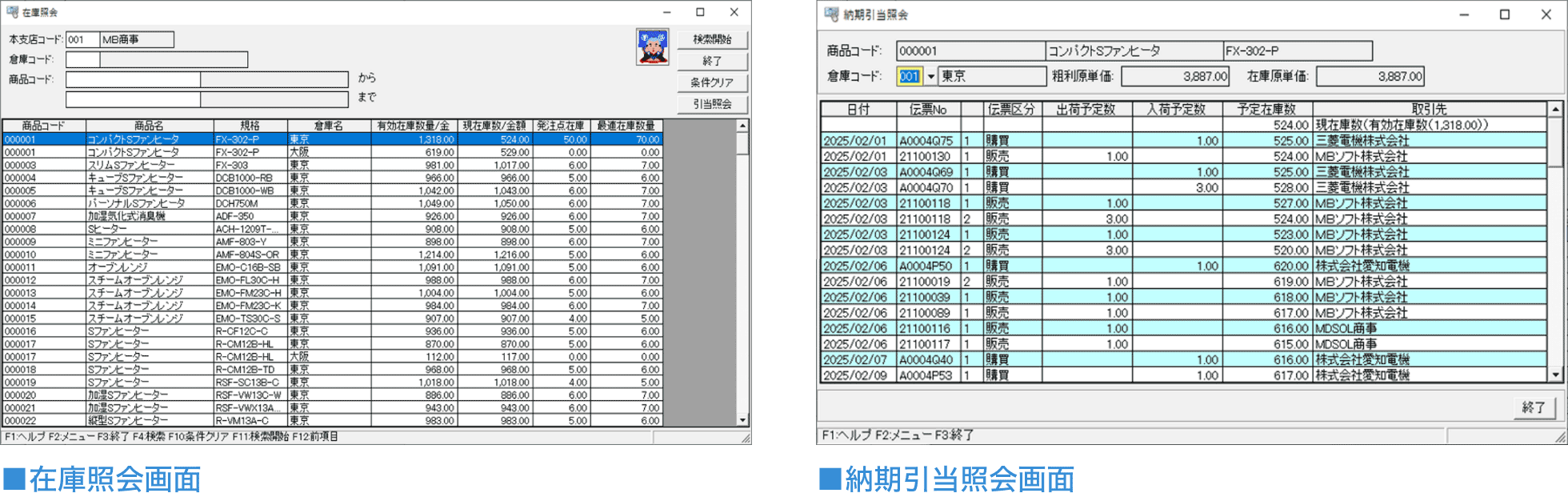 適切な在庫管理