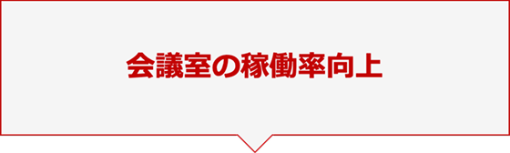 会議室の稼働率向上