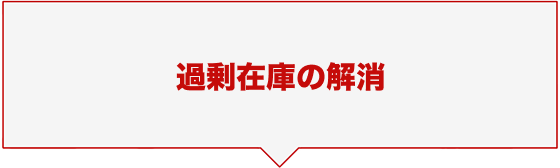 過剰在庫の解消