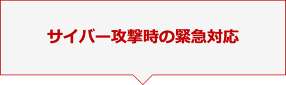 サイバー攻撃時の緊急対応