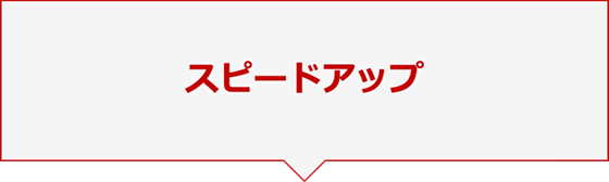 スピードアップ