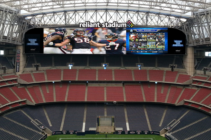 三菱電機 ニュースリリース 米国NFL ヒューストン・テキサンズのスタジアムにオーロラビジョン納入