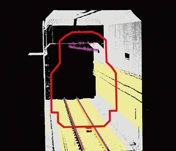 建築限界計測のイメージ