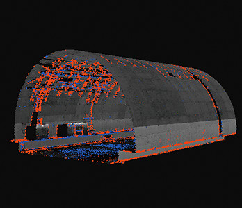 トンネル覆工面の変状解析のイメージ